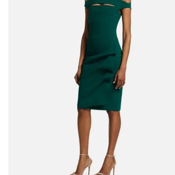 Chiara Boni La Petite Robe Melania Off-The-Shoulder Dress - Picture 2 of 4